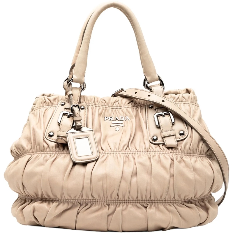 Prada Sac à bandoulière Nappa Gaufre Satchel braun