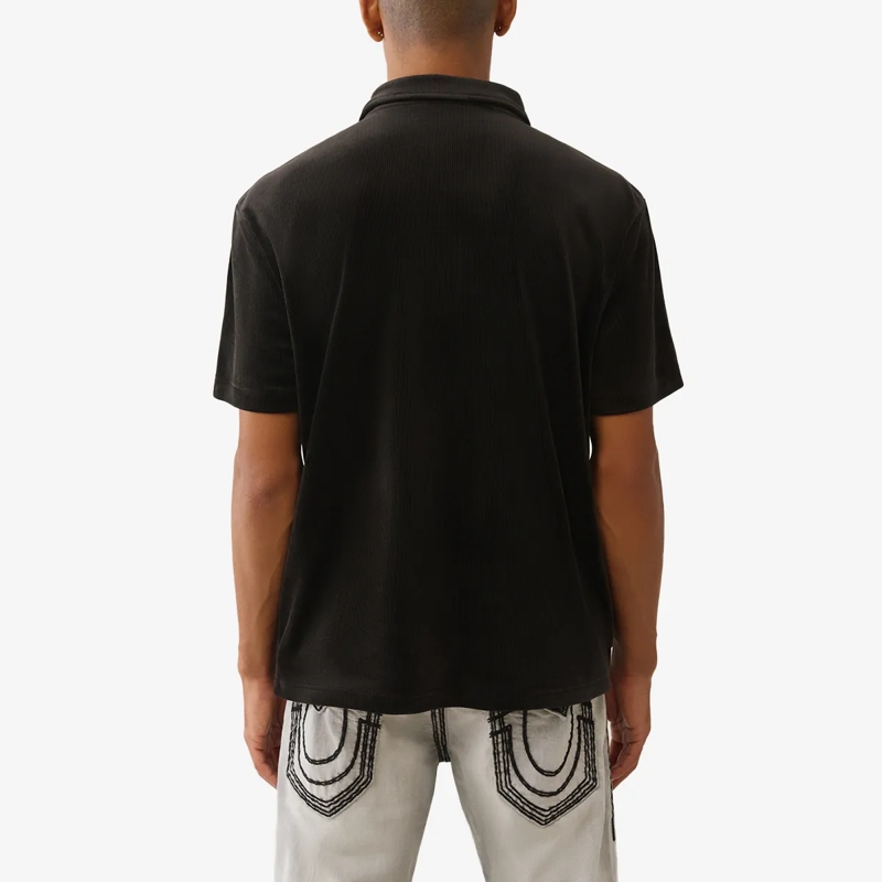 True Religion T-Shirt Poloshirt schwarz(Image 4)