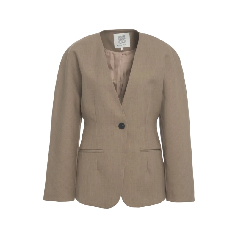 Second Female Blazer Level Up' Blazer Brown