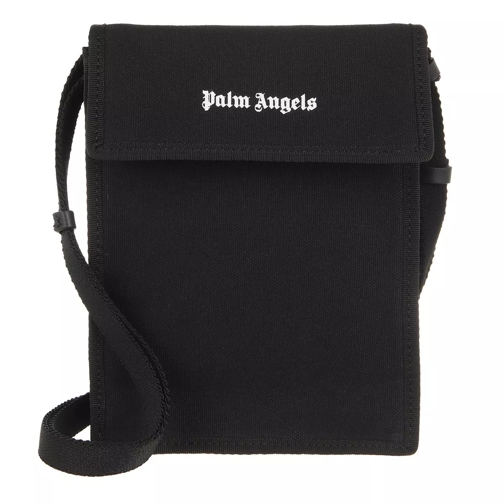 Palm Angels Classic Logo Phonebag Black White Black White Sac pour téléphone portable