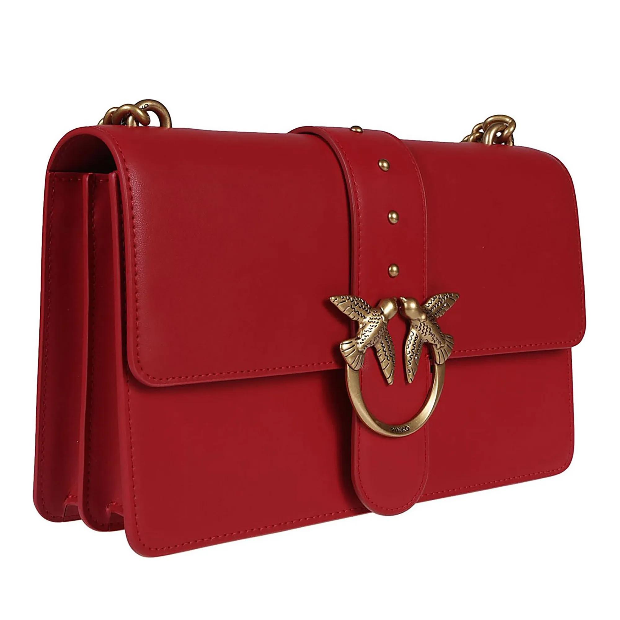 Pinko Totes & shoppers Love One Classic Simply Bag Red in rood