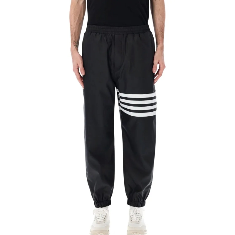 Thom Browne joggingbroek Black 4-Bar Track Pants Black