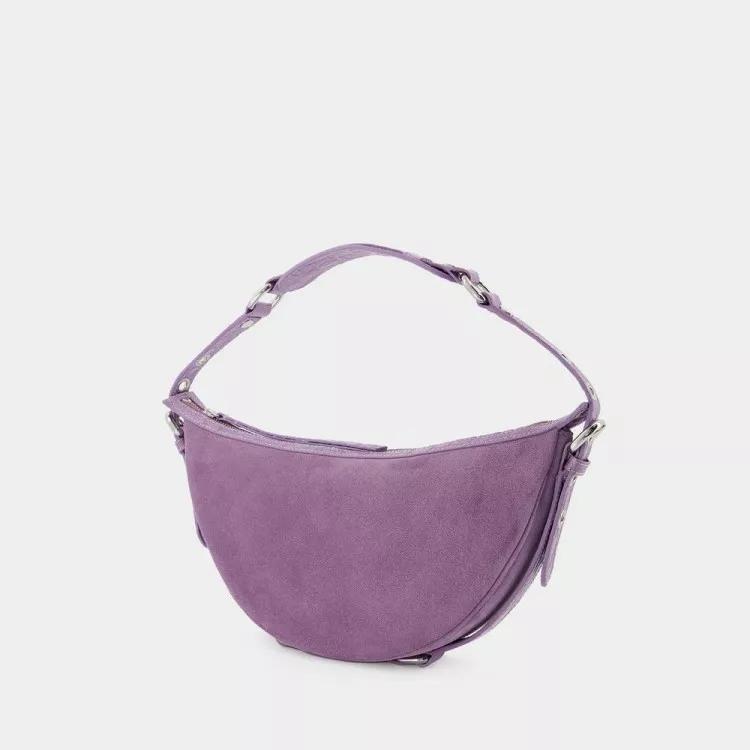 Gib Hobo Bag Purple Leather Purple Schultertasche