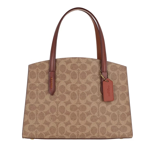 Coach Coated Canvas Signature Charlie Carryall Red Tote