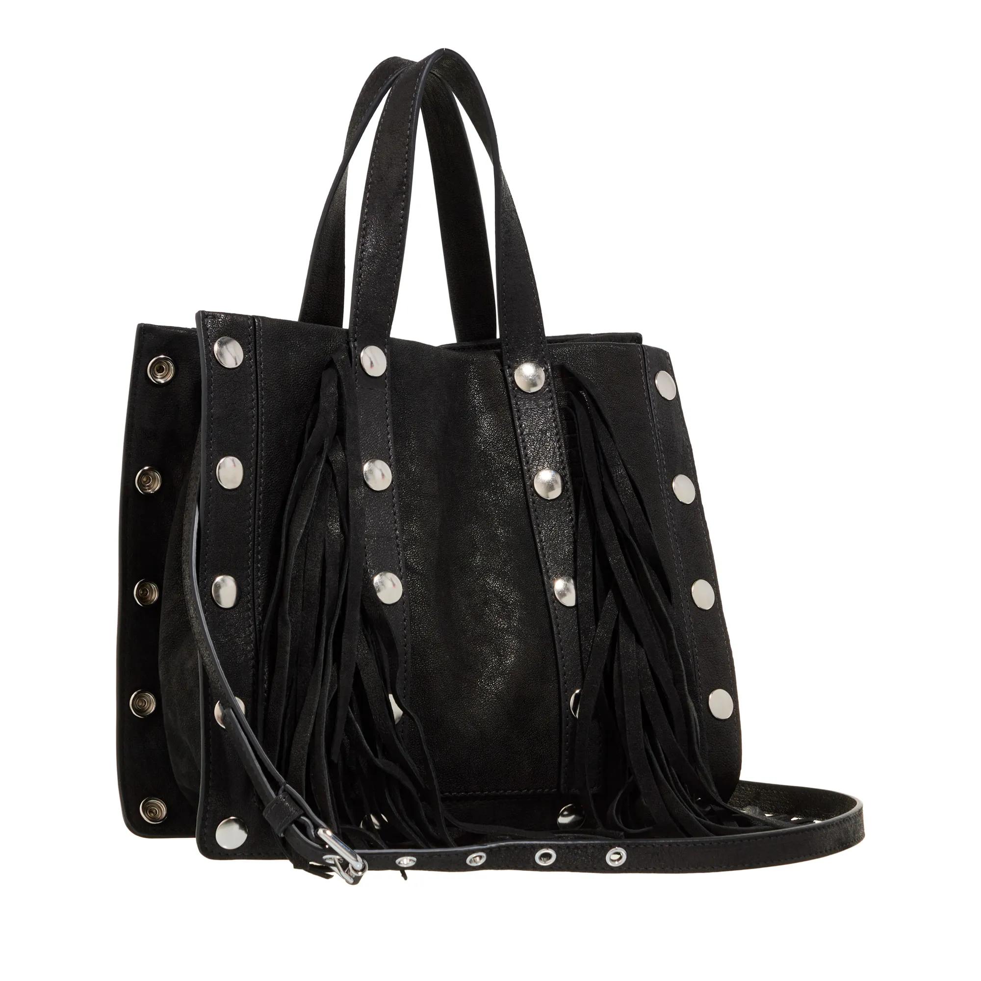 Moschino Shoppers & Totes Buttons Fringes in zwart