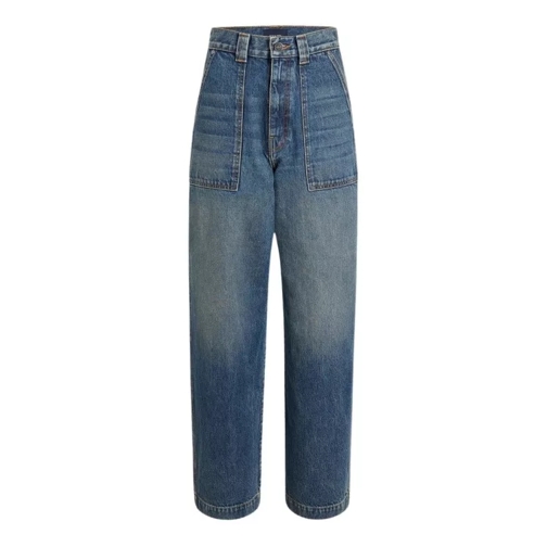 Khaite  Hewitt Regular Denim Pants Blue