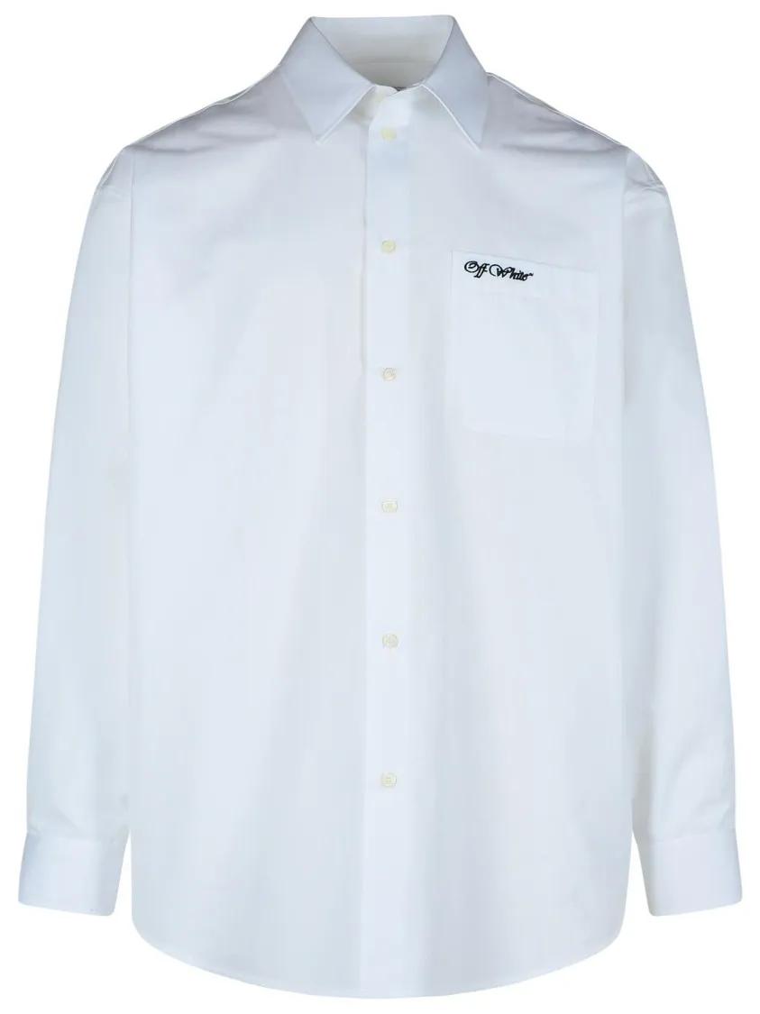 Off-White - College%27 White Cotton Shirt - Größe 50 - weiß