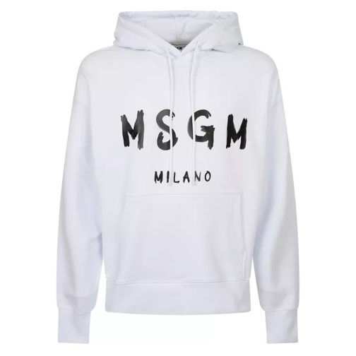 MSGM Cotton Sweatshirt White 
