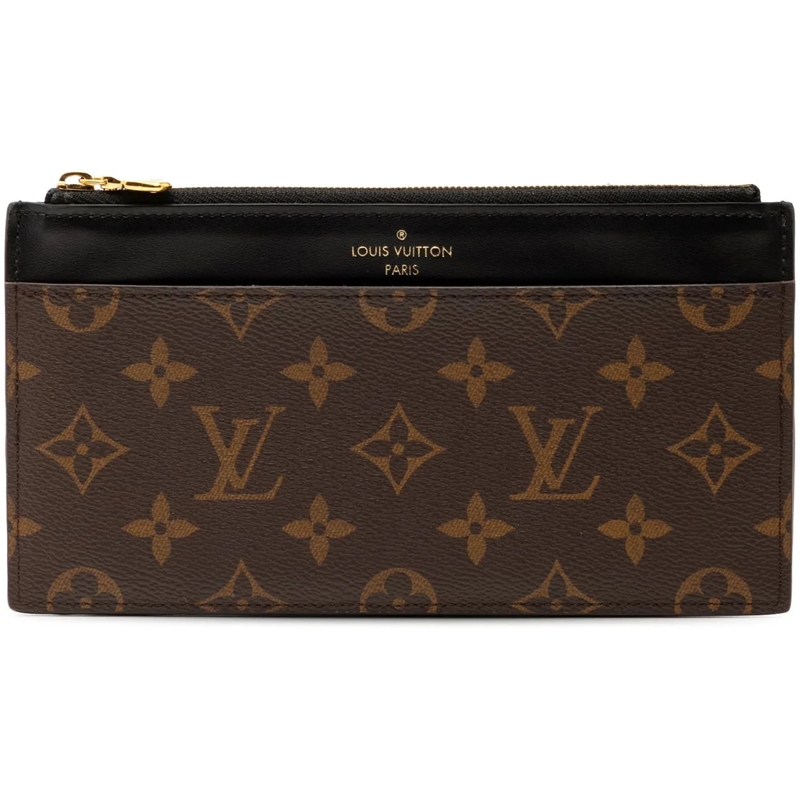 Louis Vuitton Geldbörse Monogram Slim Purse braun