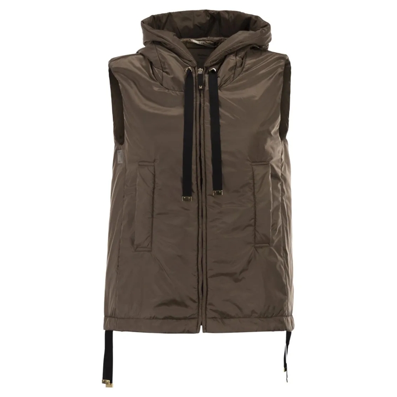 Max Mara  Greengo - Sleeveless In Drip-Proof Technical Fabri Brown
