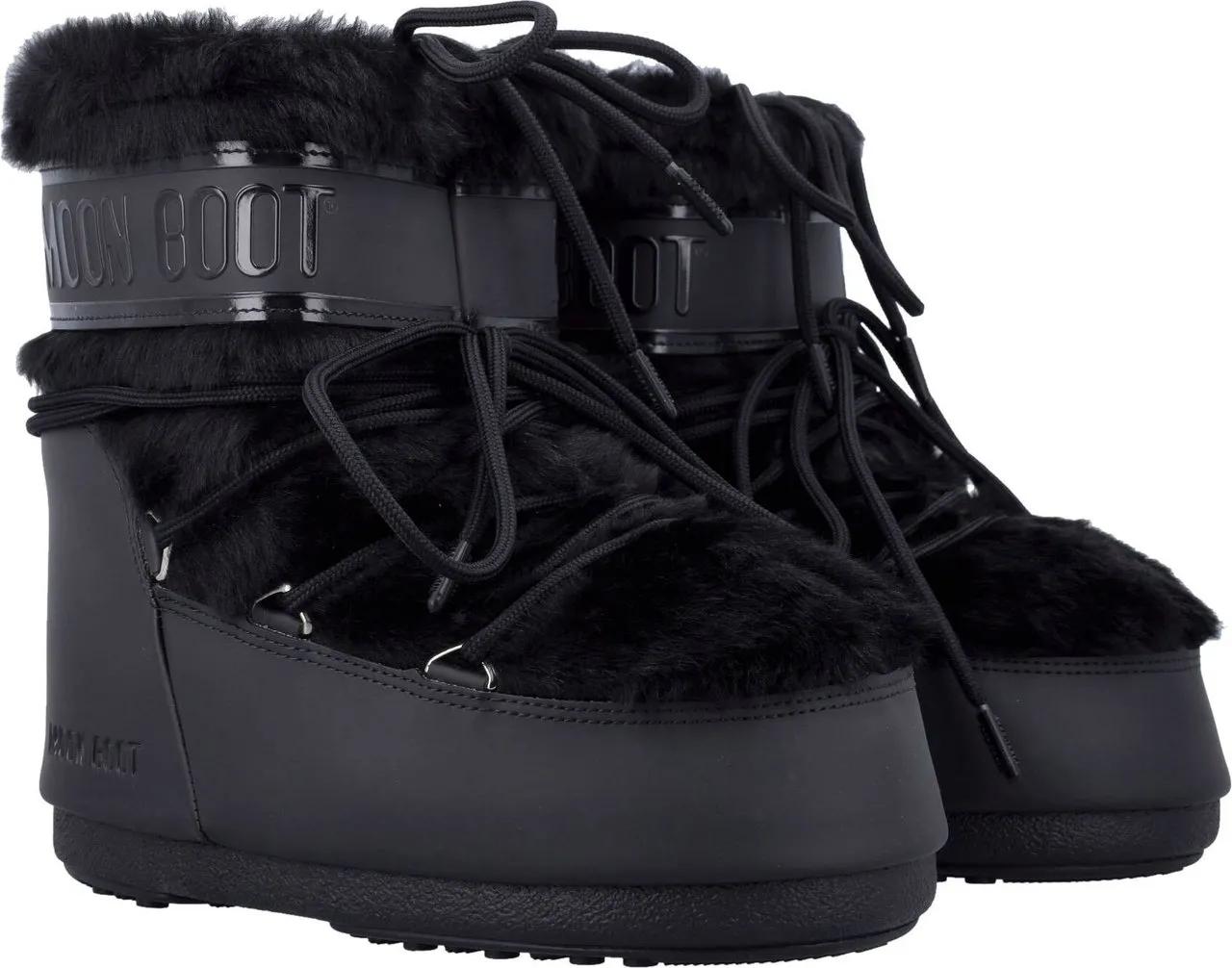Thumbnail - Moonboot Winterboots - Mb Icon Low Faux Fur - Gr. 36_38 - in Schwarz - für Damen