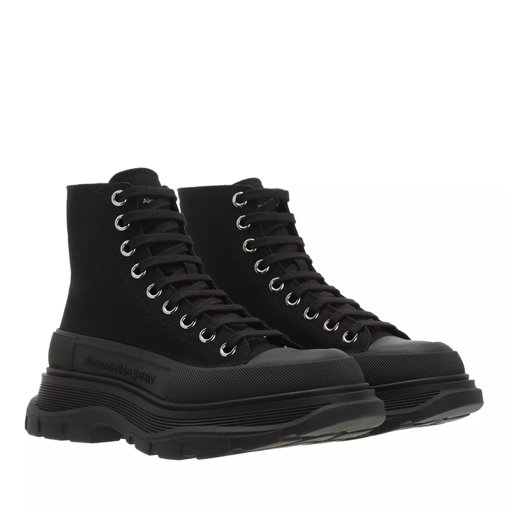 Alexander McQueen Tread Slick Sneaker Boots Black Bottes lacets