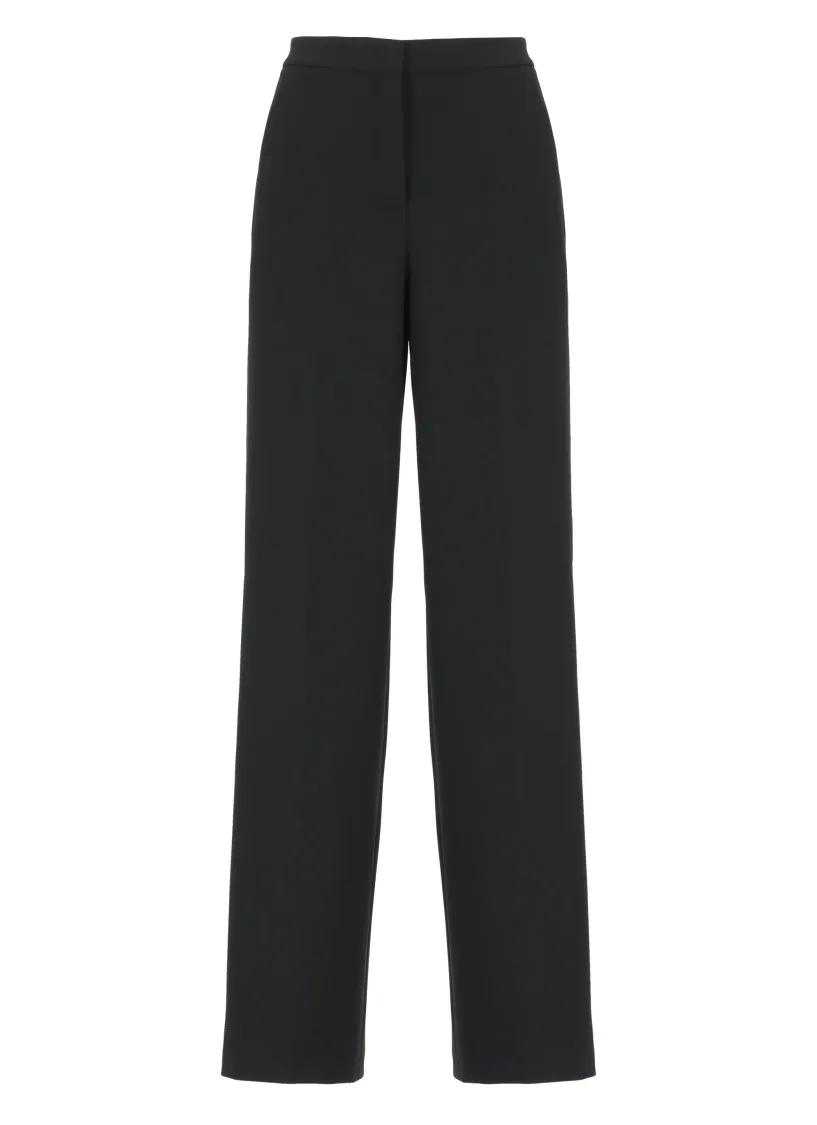 Pinko - Stretch Fabric Palazzo Trousers - Größe 42 - schwarz