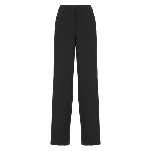 Pinko Stretch Fabric Palazzo Trousers Black 