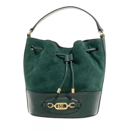 Lauren Ralph Lauren Andie 19 Drawstring Medium Season Green Bucket Bag