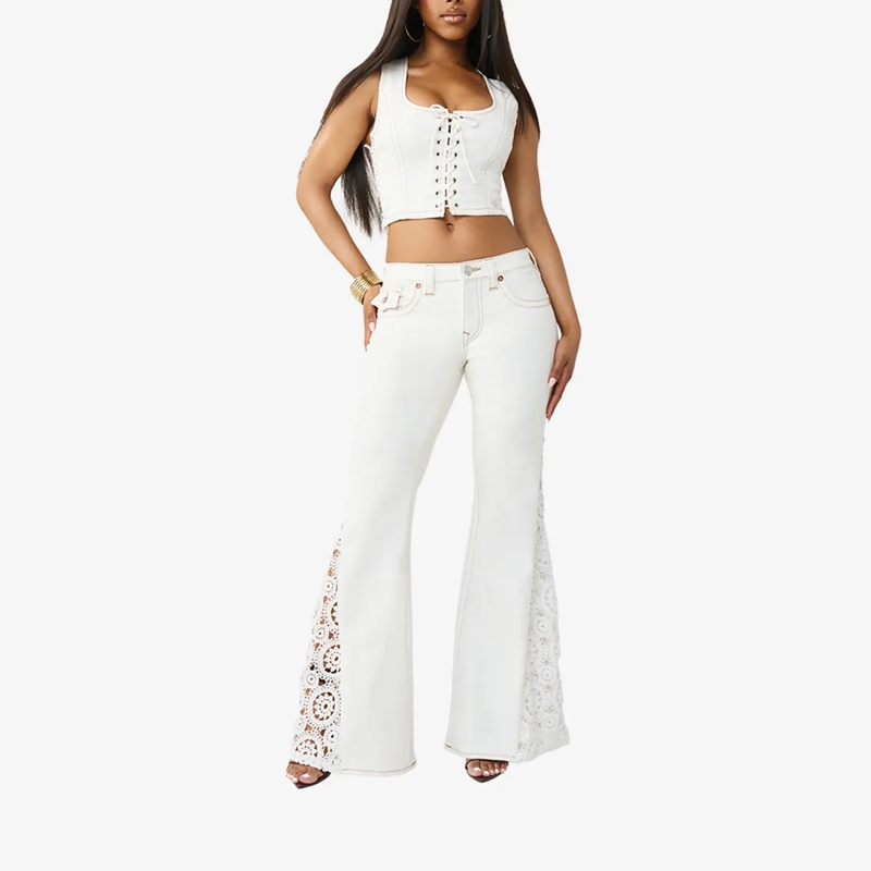 True Religion Jeans Jeans CROCHET Flare offwhite(Image 2)