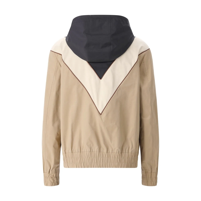 Valentino Garavani  Beige Jacket With Structured Silhouette And Minima Neutrals(Image 5)
