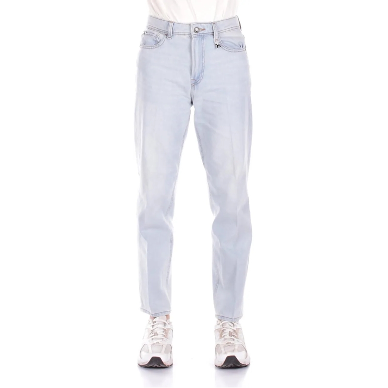 John Richmond Jeans mit geradem Bein Jeans Denim Washed blau