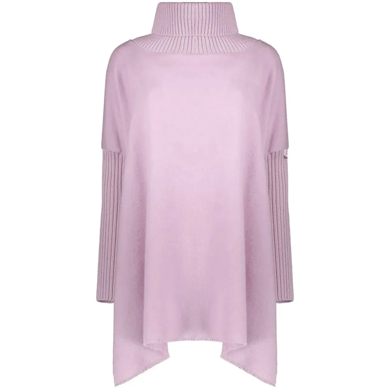 Herno T-Shirt Herno high-collar Asymmetric Poncho lila