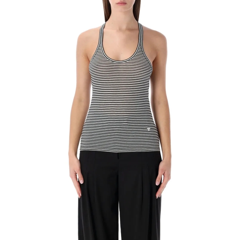 Tom Ford Bluse Striped Viscose Racerback Top Multicolor