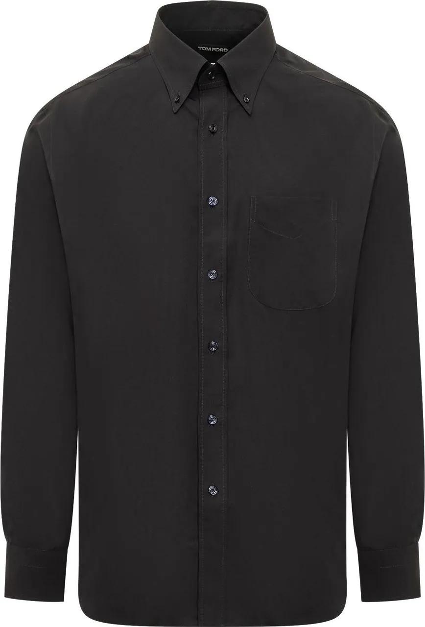 Thumbnail - Tom Ford - Camicia Fluid - Größe 43 - schwarz