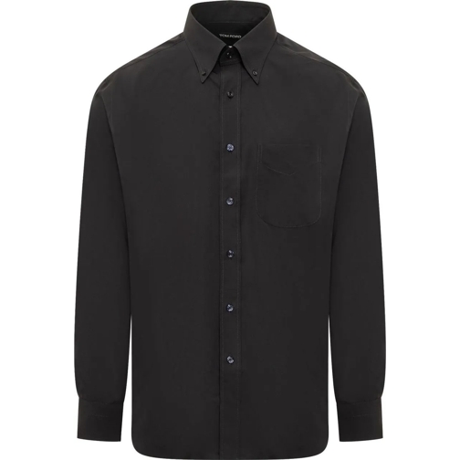 Tom Ford Hauts décontractés Camicia Fluid schwarz