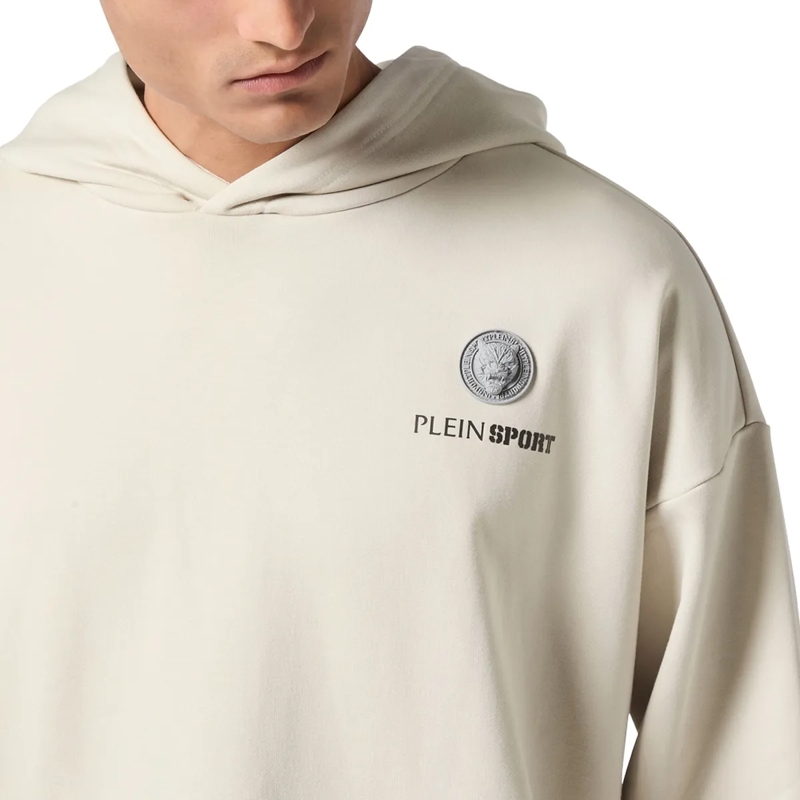 Plein Sport Top Hoodie Scratch grau(Image 9)