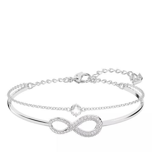 Swarovski Infinity Infinity Rhodium plated White Bracelet