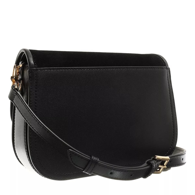 MICHAEL Michael Kors Saddle Bag Medium Saddle Messenger Black(Image 4)