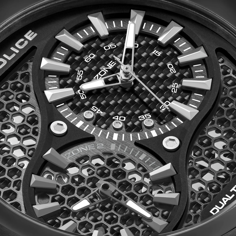 Police Automatikuhr Quarzuhr Boa schwarz(Image 4)