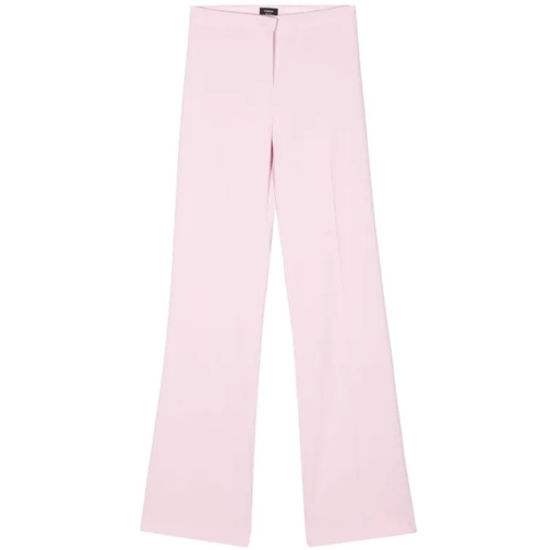 PINKO  Light Pink Crepe Trousers Pink