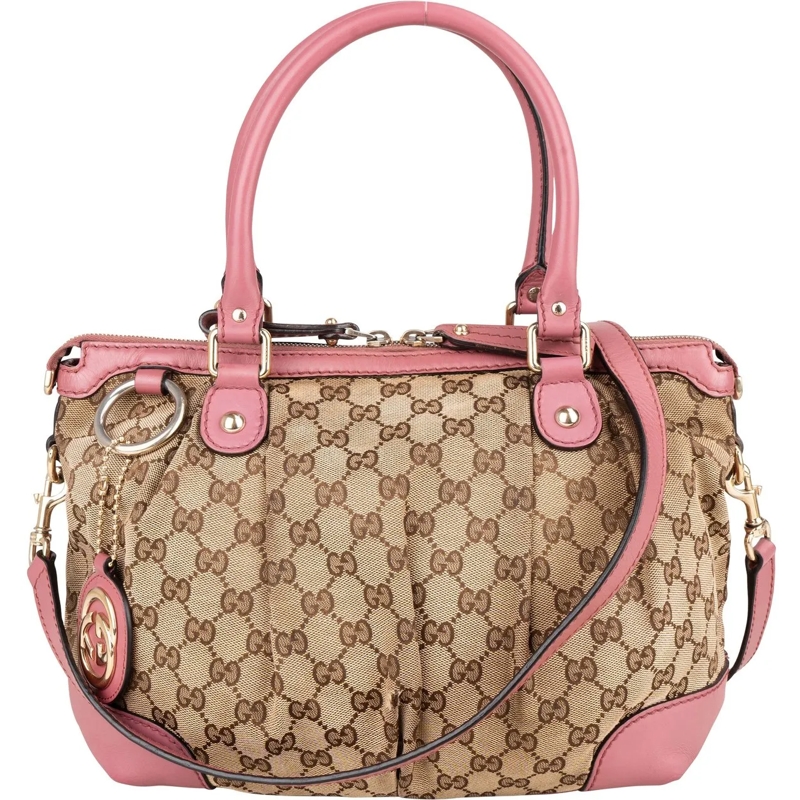Gucci Tote Gucci GG Monogram Sukey Handbag braun