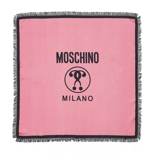 Moschino Scarf  65X65 cm Pink/Red Lichtgewicht Sjaal