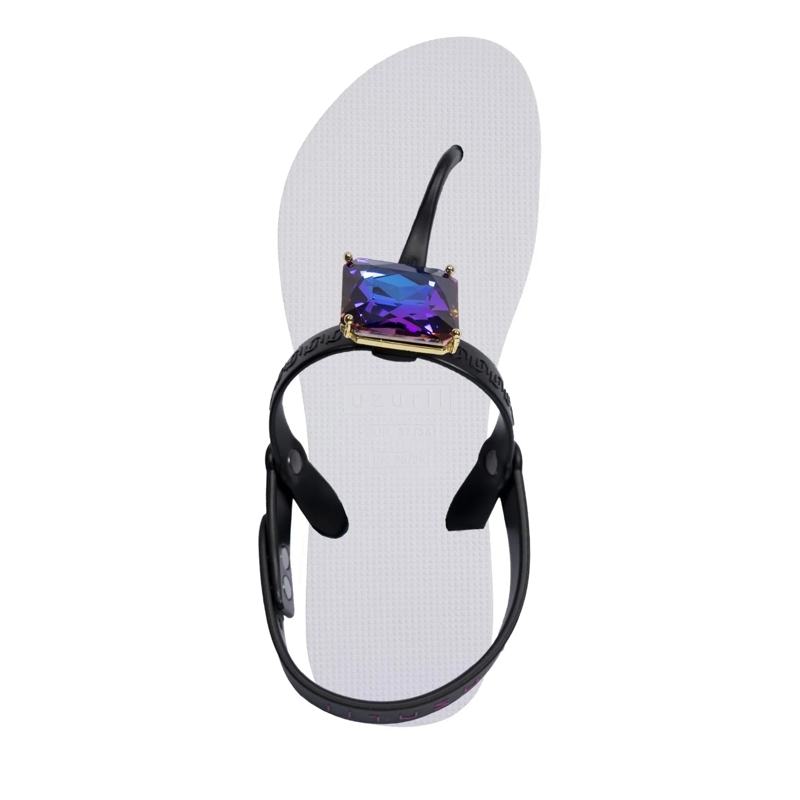 UZURII Flip Flops Zehentrenner Selena Diamond Blue weiss(Image 3)
