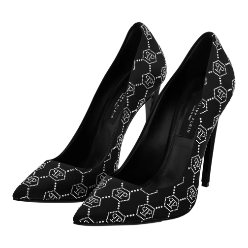 Philipp Plein Pump Pumps Monogram Mit Schmucksteinen schwarz