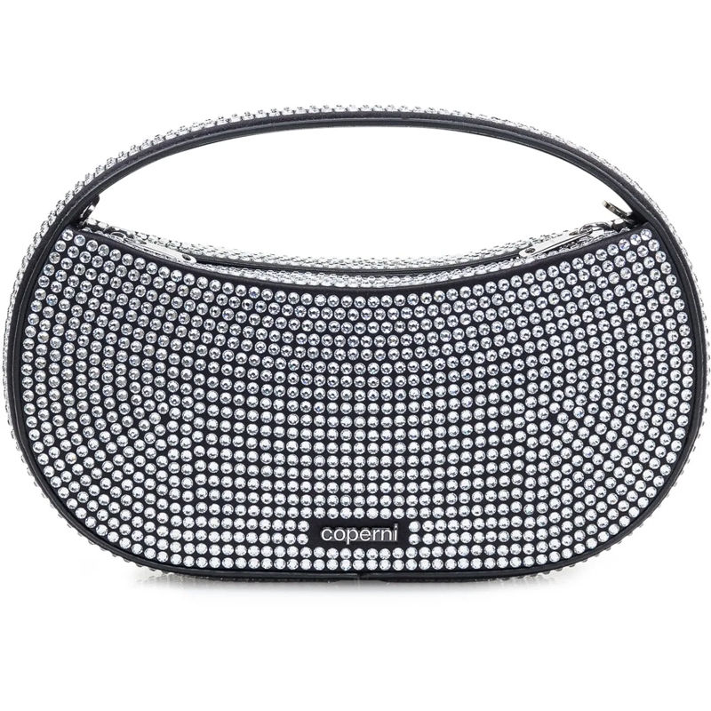 Coperni Tote Borsa Piccola Con Cristalli silber