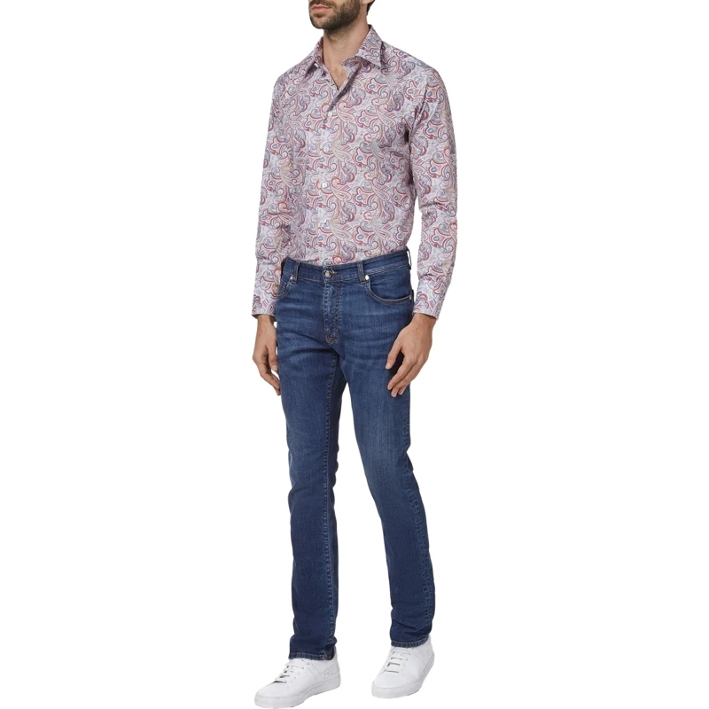 BILLIONAIRE Hemd Hemd Slim Fit Original bunt(Image 4)