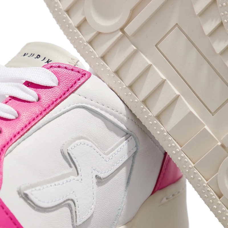 Nubikk Low-Top-Sneaker Blueberry Pulse (L) White Leather Pink(Image 4)