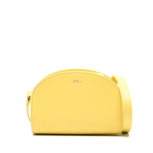 A.P.C. Schoudertas Mini Demi-Lune Bag Yellow