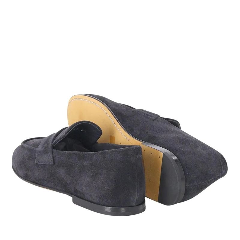 Officine Creative Schnürschuhe Loafer aus Veloursleder blau(Image 2)