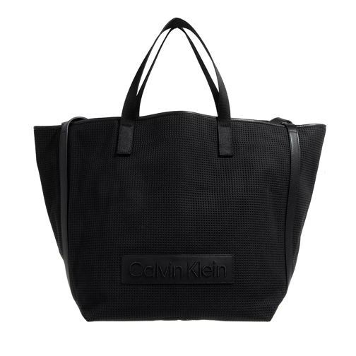 Calvin Klein Ck Summer Shopper Large Perf Ck Black Sac à provisions