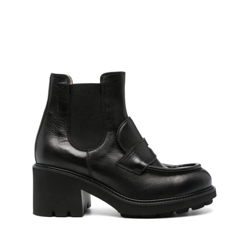 Doucal's Bottes Closed Ankle Boots With Elastic Side Panels Black