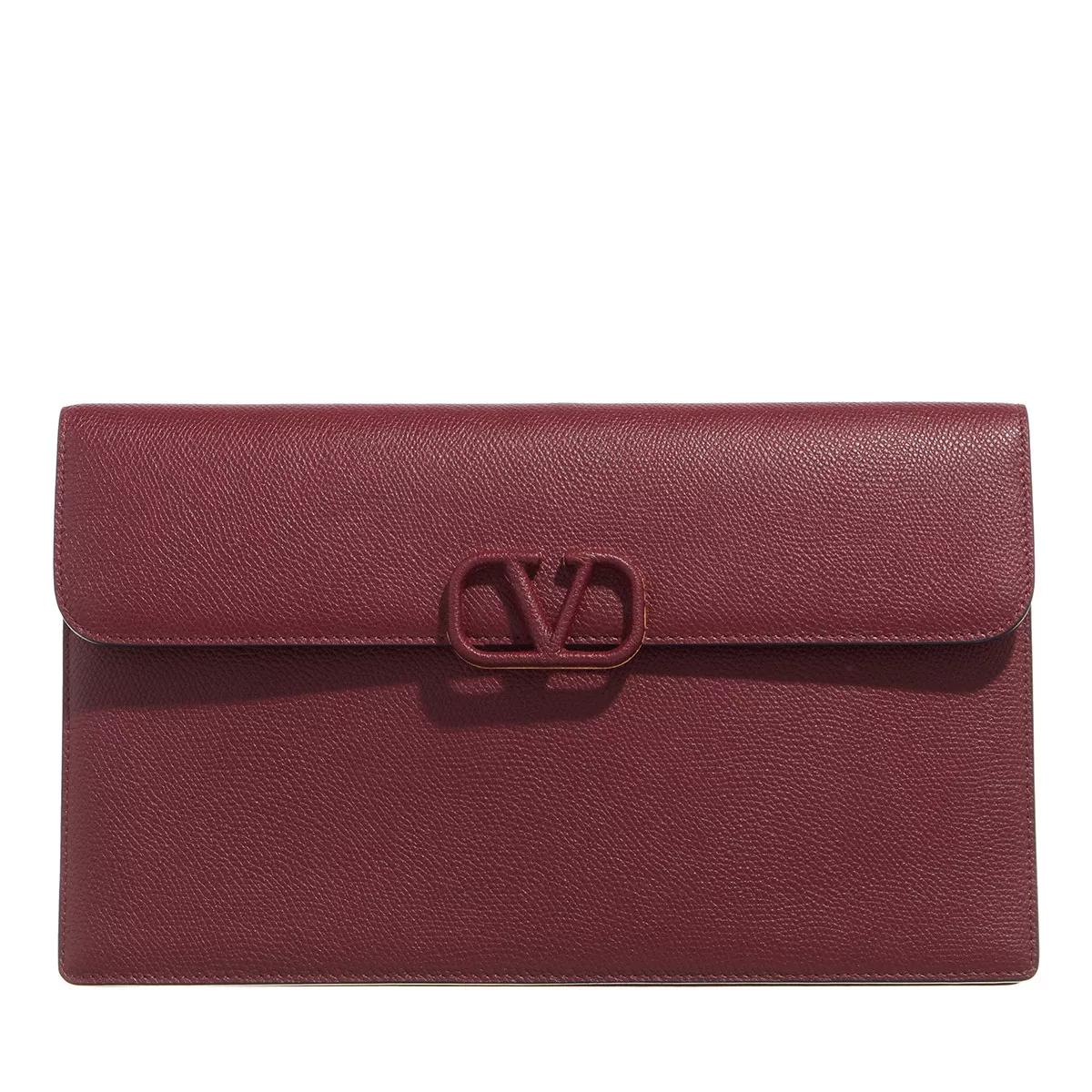 Valentino Garavani Small VSLING Grainy Calfskin Handbag Cordovan