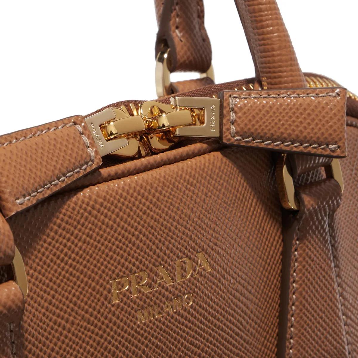 Prada handbags brown leather best sale