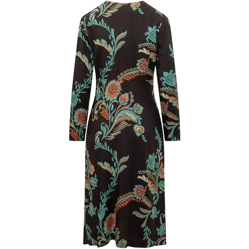 Etro Maxikleid Etro Abito Midi a Fantasia Floreale mehrfarbig(Image 2)