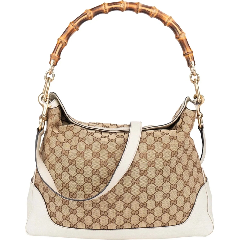 Gucci Schultertasche Gucci GG Monogram Bamboo Handbag mehrfarbig