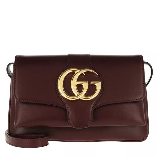 Gucci Arli Small Shoulder Bag Leather Burgundy Crossbody Bag