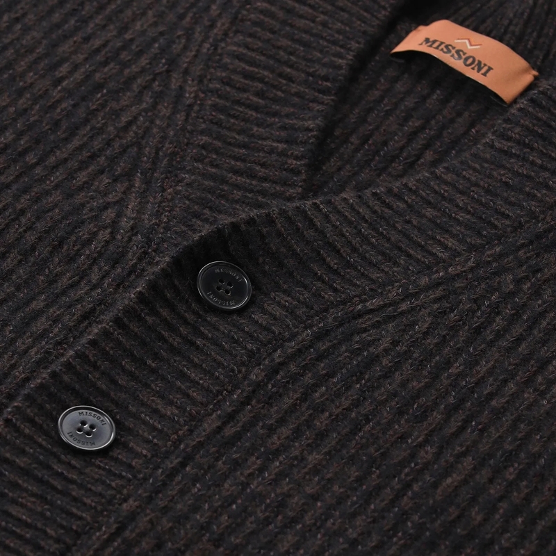 Missoni Cardigan Strickjacke aus Wollmix braun(Image 4)