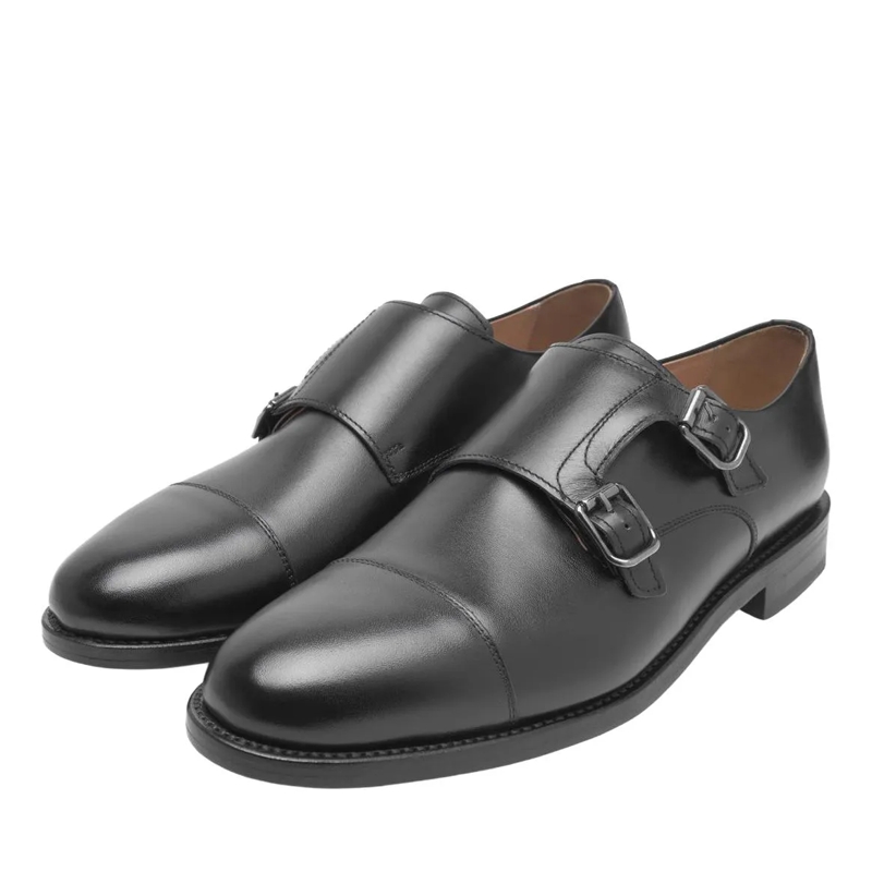Henry Stevens Flache Schuhe Schnallenschuh Winston CDM schwarz