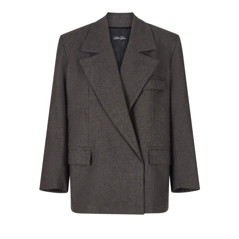 Helene Galwas Blazer Oversize Blazer aus Wolle JESSICA- Oversize Blaz naturbraun
